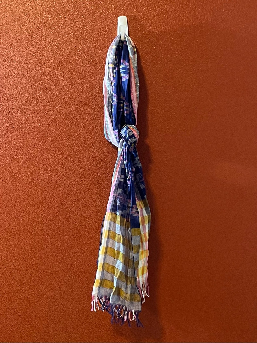 Cleobella Women’s Multicolored Light Bohemian Breathable Fringed Scarf